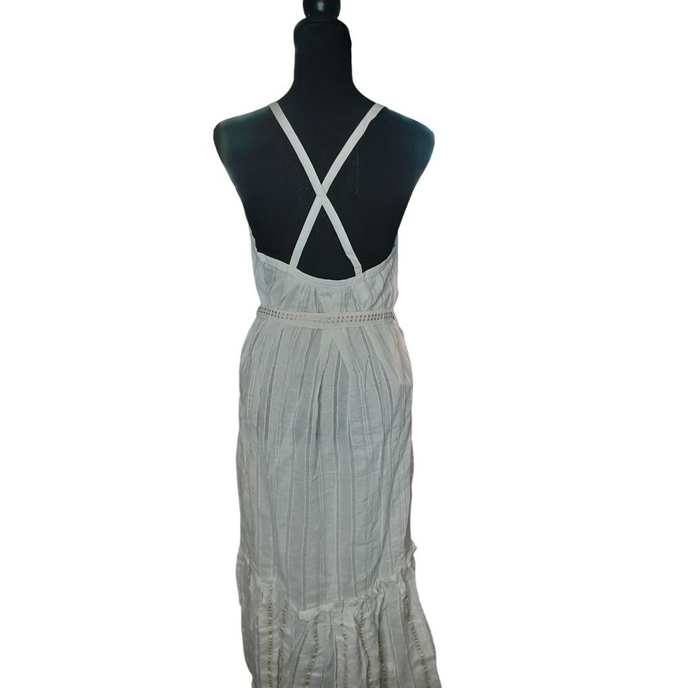 Lemlem Kelali Sundress /Coverup Beach Maxi Crisscross Back Straps Size M - Picture 5 of 12